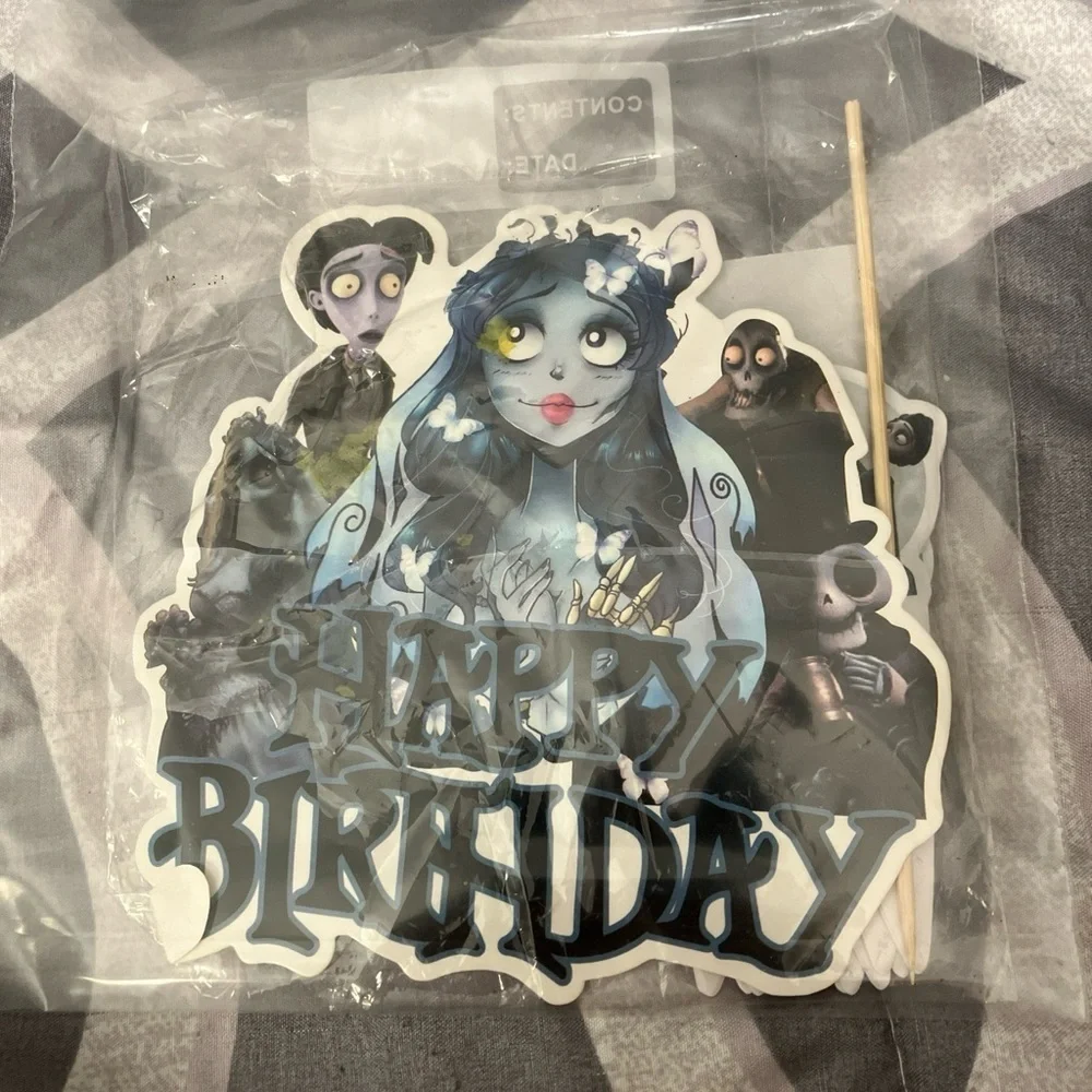 Corpse Bride Birthday Cake Toppers